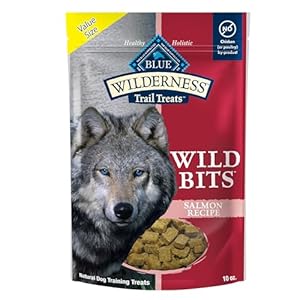 Blue Buffalo Wilderness Trail Treats Wild Bits Training Treats for Dogs, Grain-free Dog Treats, Salmon Recipe, 10-oz. Bag