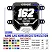 Sur Ron Front Number Plate & Decals, Dirt Bike Plastic Black Plate & Graphics for Sur-Ron Light Bee X/S,Talaria Sting MX3/R MX4 Talaria XXX Super73 MX350 MX650 E-Ride Pro SS/S Segway X260 X160