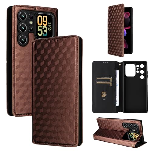 �X�}�z�P�[�X �Ή��@�� for Oukitel C62 / C62 Pro �J�[�h �z���_�[���z�t���b�v �X�^���h���C���d�b�P�[�X Brown