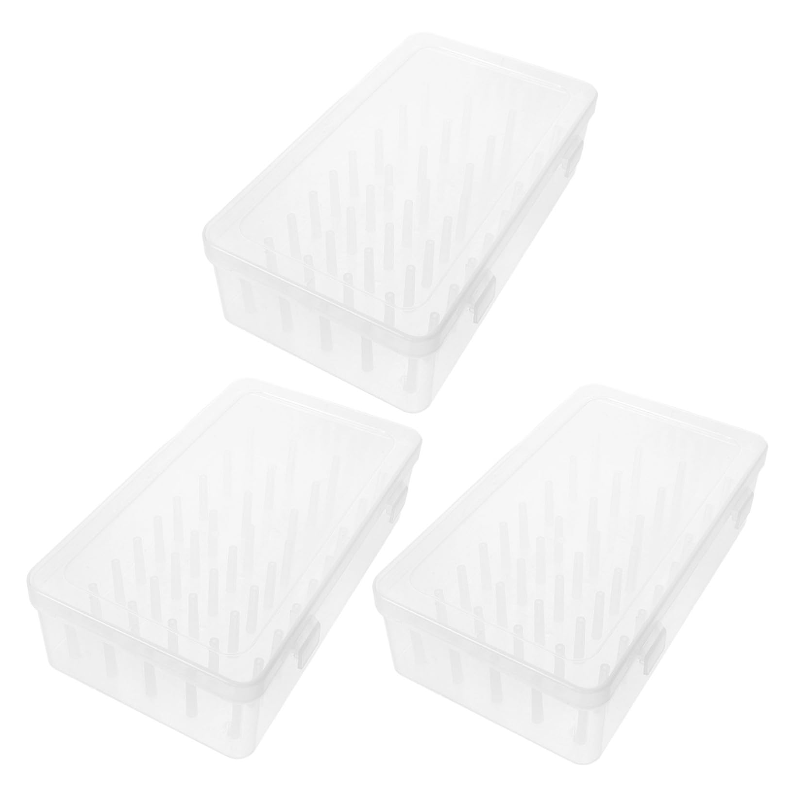 Caja de Hilos de Coser para Bordado y Hogar, 42 Carretes, 3 Piezas