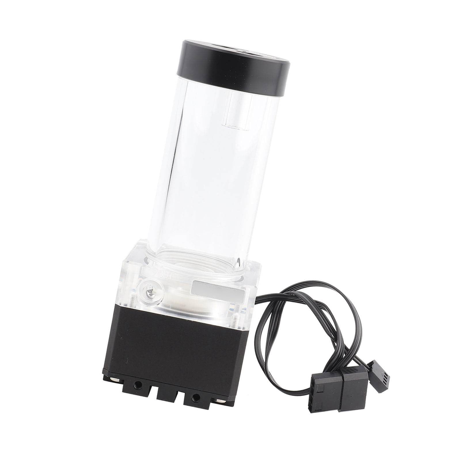 Cosiki Pompa PC o Wydajności 650 L/h i Szybkim Rozpraszaniu Ciepła Głowica Pompy o średnicy 3,5 Metra do Chłodzenia wodą Komputera (17cm)