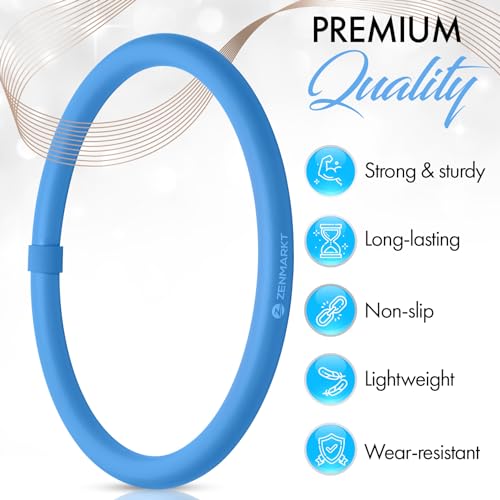 Arm Hoop - Mini Hula Hoop for Adults - Strengthen Arms and Shoulders - Weighted Hula Hoop for Fun Upper Body Exercise - Lightweight and Portable Fitness Equipment for Effective Workouts (Blue) - Thumbnail 2