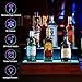 B4Life Liquor Bar Bottle Display Shelf, 2 Tier Real Wood Bar Shelves for Liquor Bottles, Bar Shelf for Liquor, Liquor Shelf for Home Bar Liquor Shelves Bottle Display (LED Lighted Bar Shelf-1)