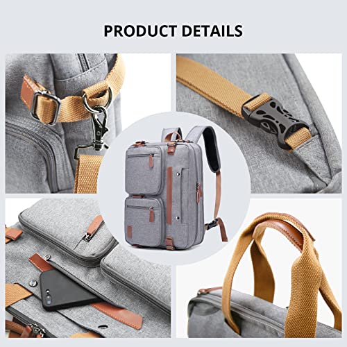 Image of Molnia 3 in 1 Laptop Backpack,17.3 inch Computer Bags for Men, Briefcases For Men, For Travel Bussiness School Men Women