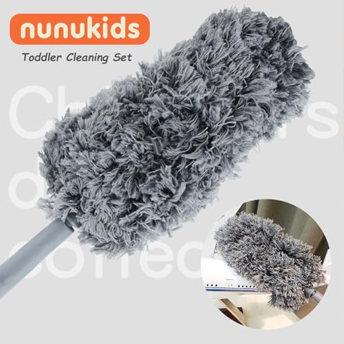 nunukids Toddler Cleaning Set - Realistic Cleaning Set for Toddlers 1-3 - Engaging Kids Broom and Dustpan Set - Safe Toddler Broom and Cleaning Set Toys - Perfect Kids Mop and Broom Set - Image 6