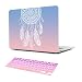 Batianda Dream Catcher Fashion Color Crystal Hard Sleeve Laptop Cover Case for Apple MacBook Pro 13 inch Retina [Models: A1425/A1502] with Gradient Keyboard Cover - Gradient Pink