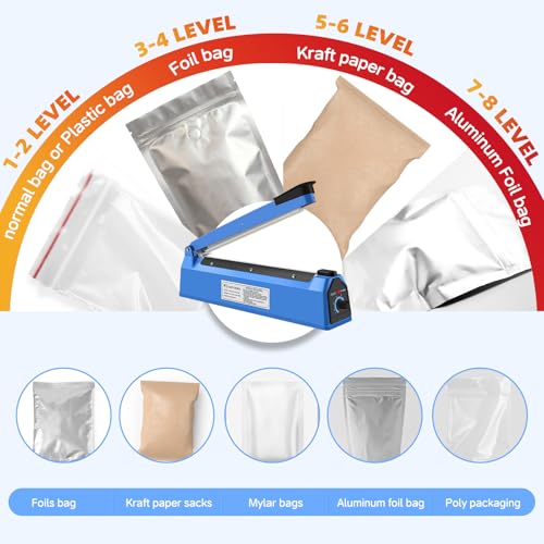 Scelleuse thermique impulse SINZUX 200mm plastique thermo soudeuse - 4