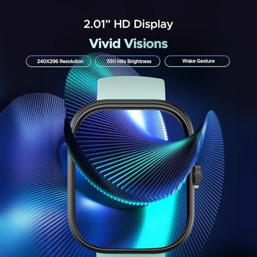 Image of Boat Wave Sigma 3 w /Turn-by-Turn Navigation, 2.01 inch HD Display, BT Calling, Crest+ OS, QR Tray, Watch Face Studio, Coins, Emergency SOS Smart Watch for Men & Women(Mint Green)