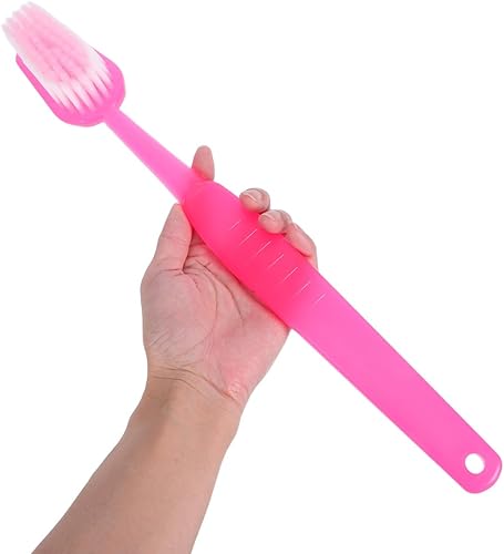 Miniatura 8 de POPETPOP Cepillo de dientes gigante, accesorio para cepillo de dientes gigante, artículos cómicamente grandes, cepillo de dientes de demostración de