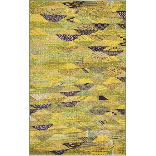 Tapis de cuisine jaune devant évier : protection absorbante anti-glisse - 5