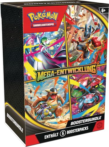 Pokémon-Sammelkartenspiel: Boosterbundle Mega-Entwicklung (6 Boosterpacks)