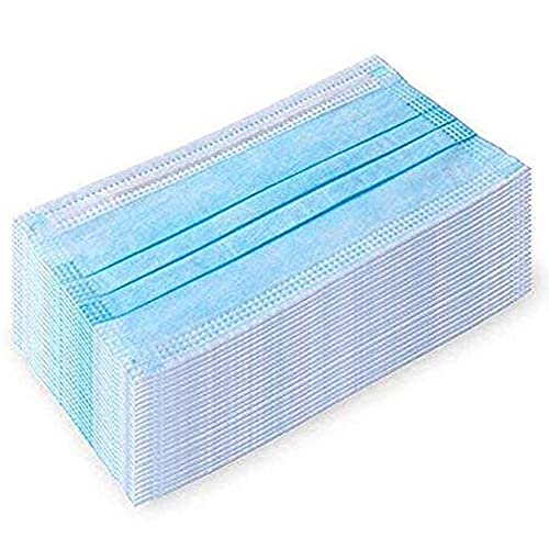 125-Pack Litepak Disposable Face Mask Premium Comfort Earloops With Dispenser Box (Blue) #TOP3
