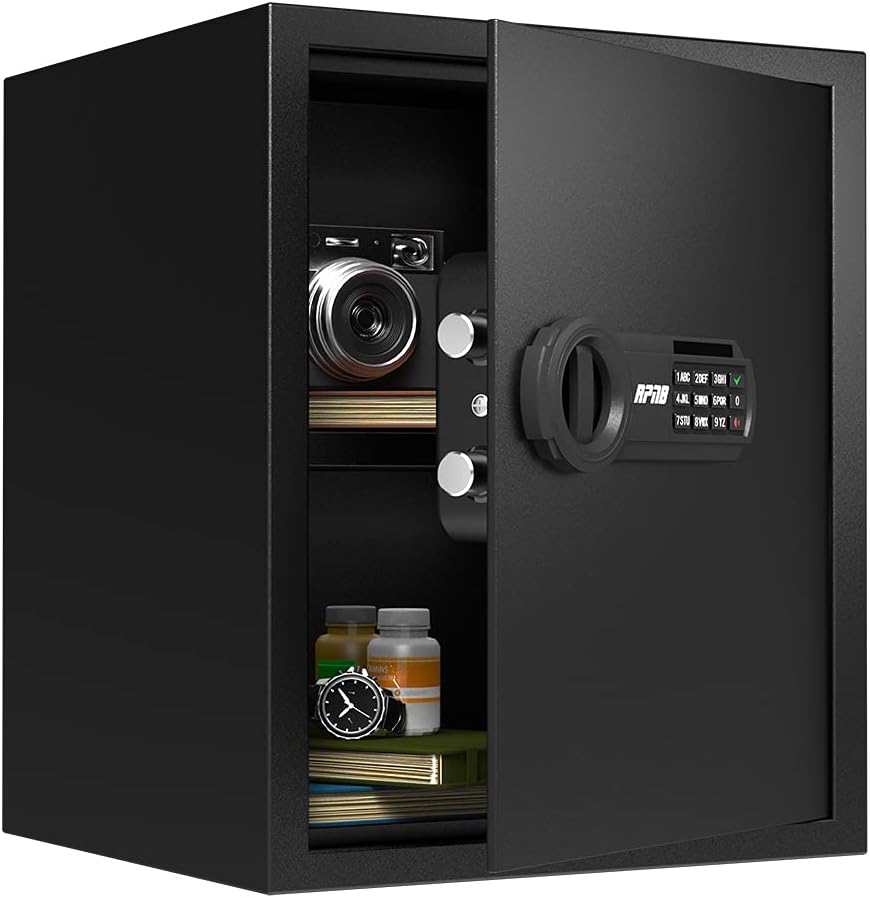 RPNB Deluxe Safe and Lock Box,Money Box,Digital Keypad Safe Box,Steel