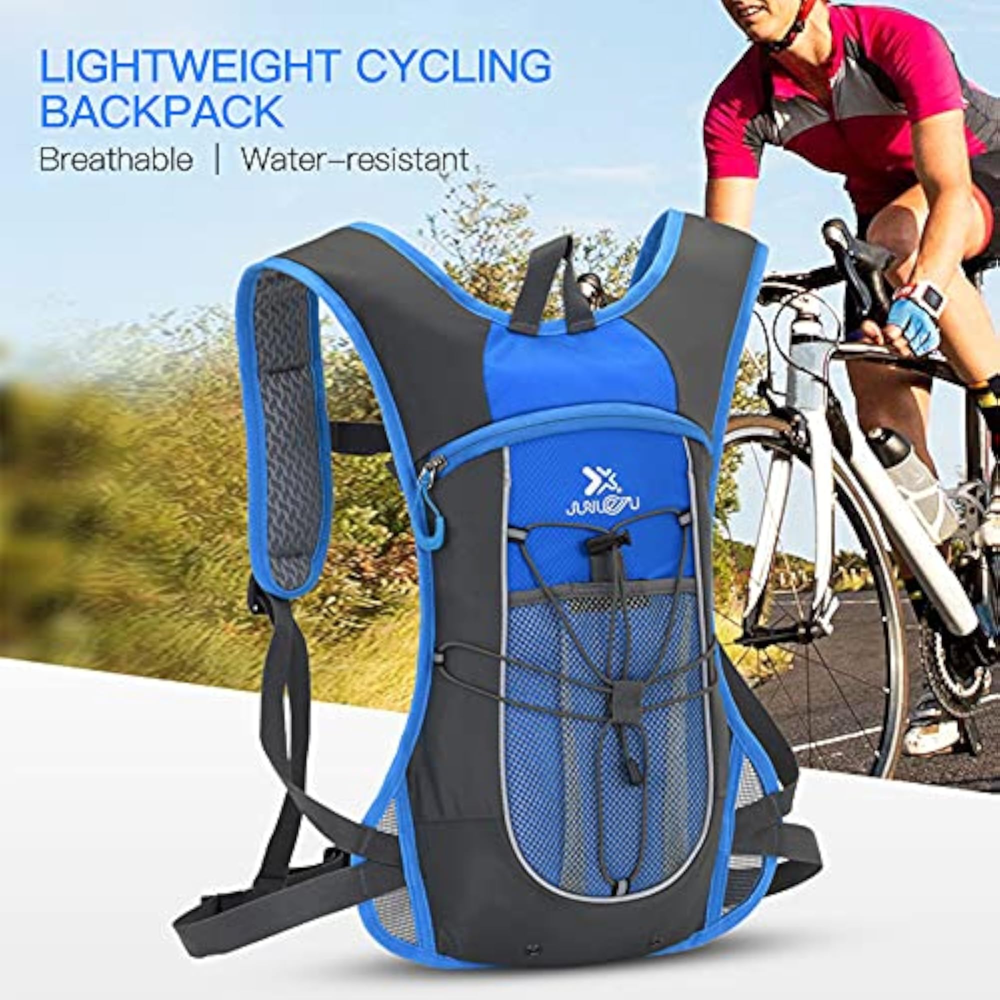 Lightweight Water-Resistant Cycling Backpack for Biking