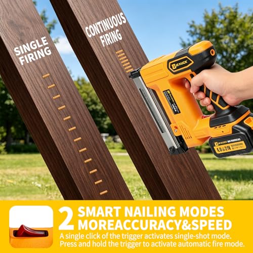 JEXUGK Cordless 2-in-1 Brad Nailer
