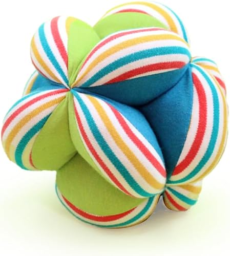 Shumee Pelota de tela de felpa colorida, bola texturizada para bebé, juguetes de bola de peluche de tela para bebé, juguetes de bola suave disponible en Yaxa Colombia