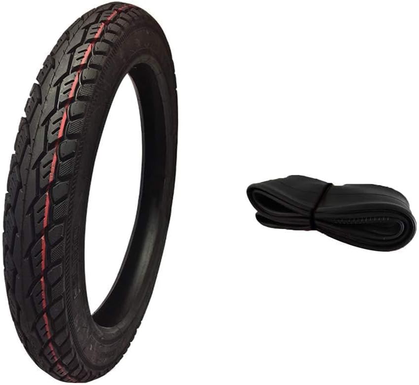 8pr High Wear-Resistant Inner and Outer Tires, Thicker Sidewalls, Deep Non-Slip Pattern Explosion-Proof Tires, 2.75-14/3.00-12 (2.75/14)
