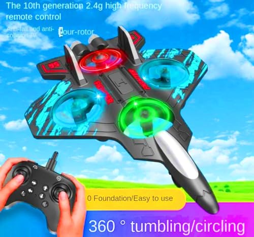 Image of Star Fighter 1 Remote Control for Kids, RC Glider Plane with Light EPP Foam Material Aeroplane Fighter Jet for Kids Adults 360 Flip, Stunt Roll Stable Flying Drones Toy Easy to use Safe for Boys Girls Beginners Indoor Outdoor.