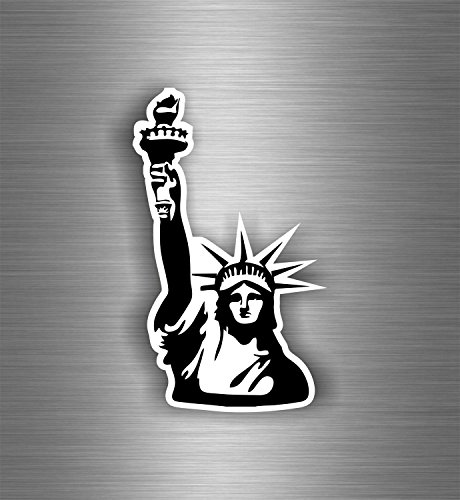 Akachafactory Autocollant Sticker Decoration Mural Chambre Statue Liberte New York