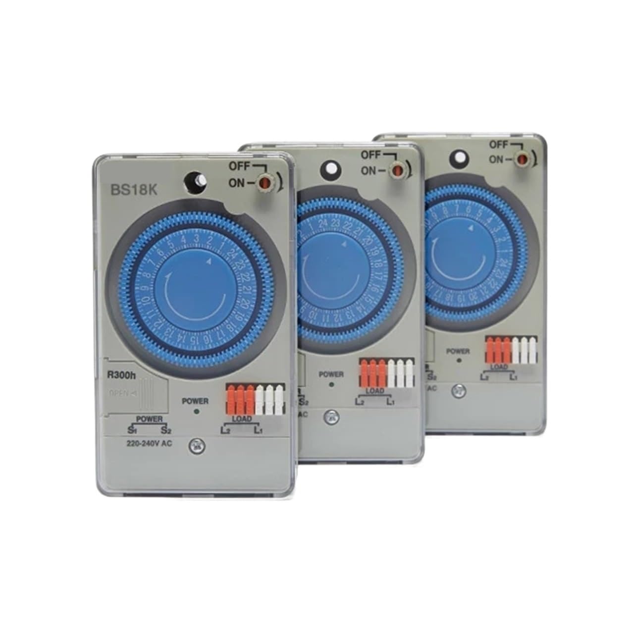 Interruttore Timer 50/60 Hz, Interruttore orario Meccanico 24 Ore con 48 Volte di accensione/spegnimento al Giorno Intervallo di impostazione 'Ora 30 Minuti (Size : 110V)