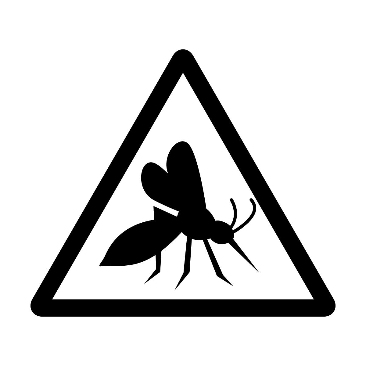 Amazon.co.jp: 蚊 注意 マーク カッティングステッカー・シール （害虫