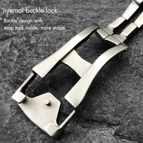 Deployment Watch Buckle Folding Clasp 16mm 18mm 20mm for Omega Leather Strap Rubber Band 316L Steel Black Silver Accessories2