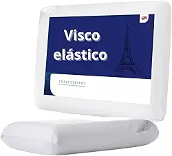 Travesseiro ViscoElástico Conforto e Suporte para uma Noite de Sono Perfeita Alinhamento Ergonômico, Alívio de Pressão e Máxima Maciez Descanso PREMIUM SYANG