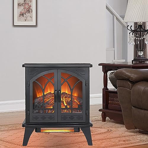 Geelife 24 inch 3D Flame Electric Infrared Quartz Fireplace Stove with remote control W1769112701