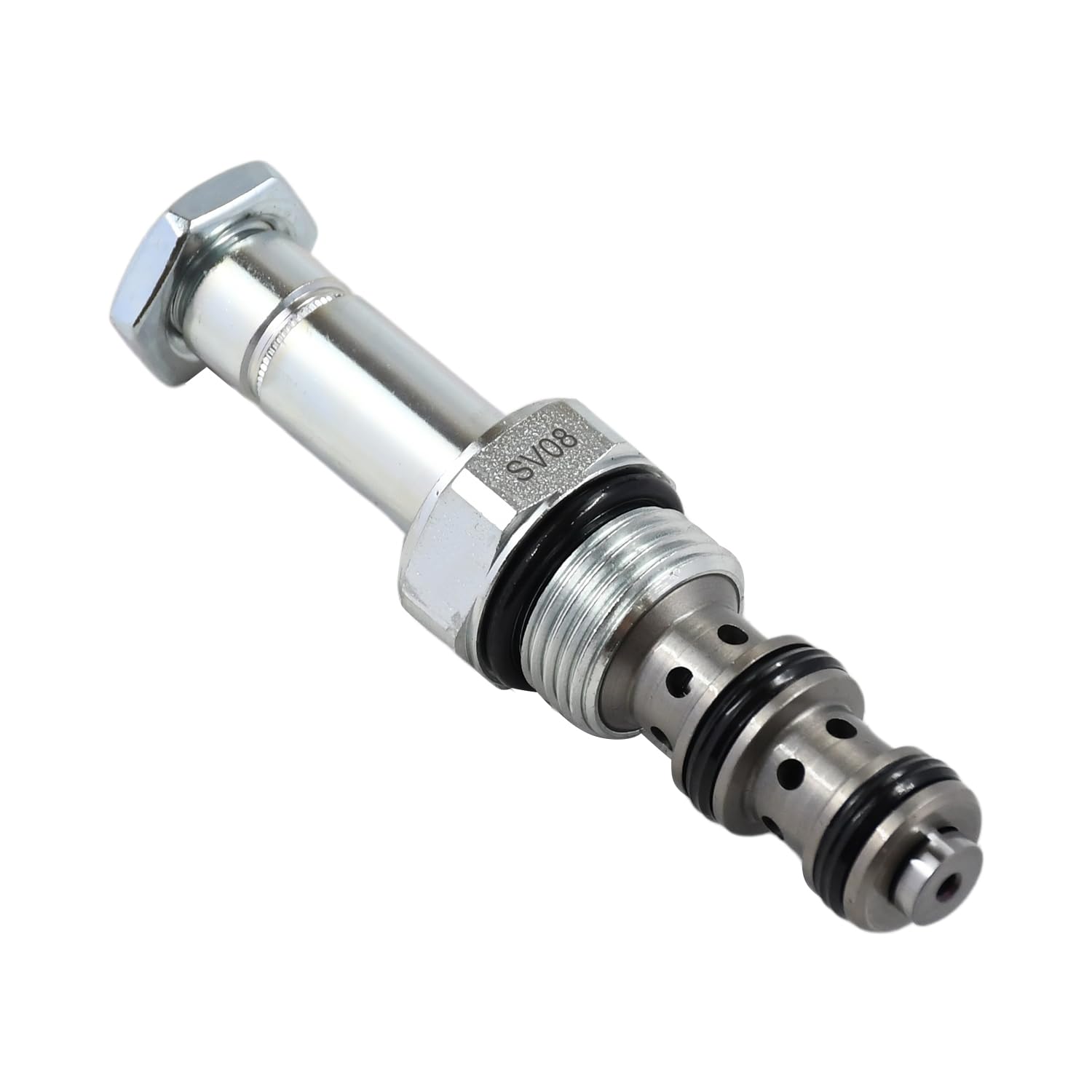 Válvula selectora de cartucho operada por solenoide de 3 vías y 2 posiciones compatible con Hydraforce SV08-30-0-N-00 SV08300N00