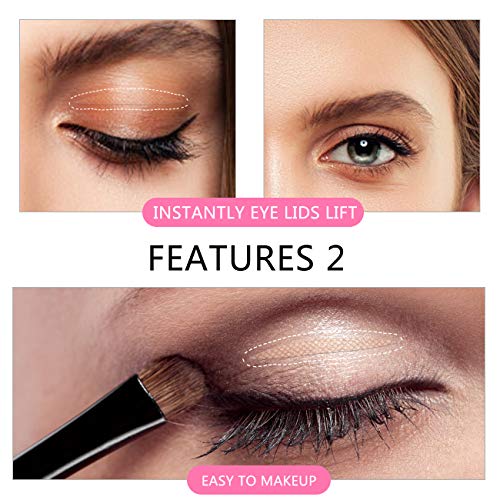Slim Lace Eye Lids Lift Strips Instantly without Surgery, Bigger Rounder Eyes, One-sided Sticky Double Eyelid Tapes for Single Uneven Saggy Droopy Hooded Eyelids