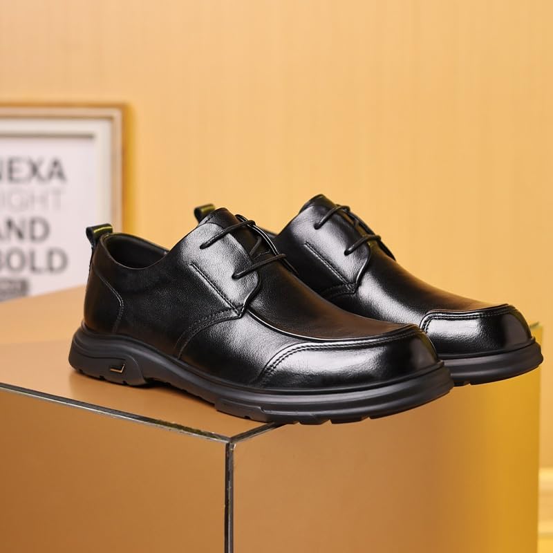Men Oxford Superior Flexural Leather Fashion Dress Shoes Business Casual Derby Shoe3