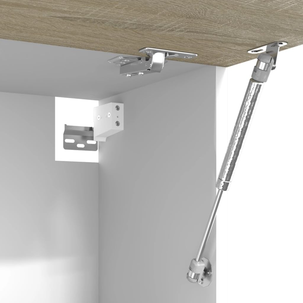 vidaXL Hängeschrank Lyon Sonoma-Eiche 60x31x40 cm Holzwerkstoff, Küche Schrank, Einbauküche, Küchenzeile, Küchenmöbel, Oberschrank, Küchenschrank