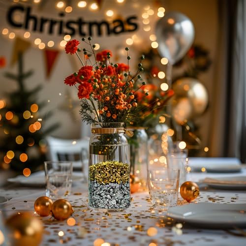 Image of 0.81 LB Candle Holder Mini Rocks,Small Gravels Stones,Silver,3-7mm | Vase Fillers,Terrarium Succulent Planter Soil Cover Decor Pebbles,Aquarium Fishbowl Granule,Crushed Glass