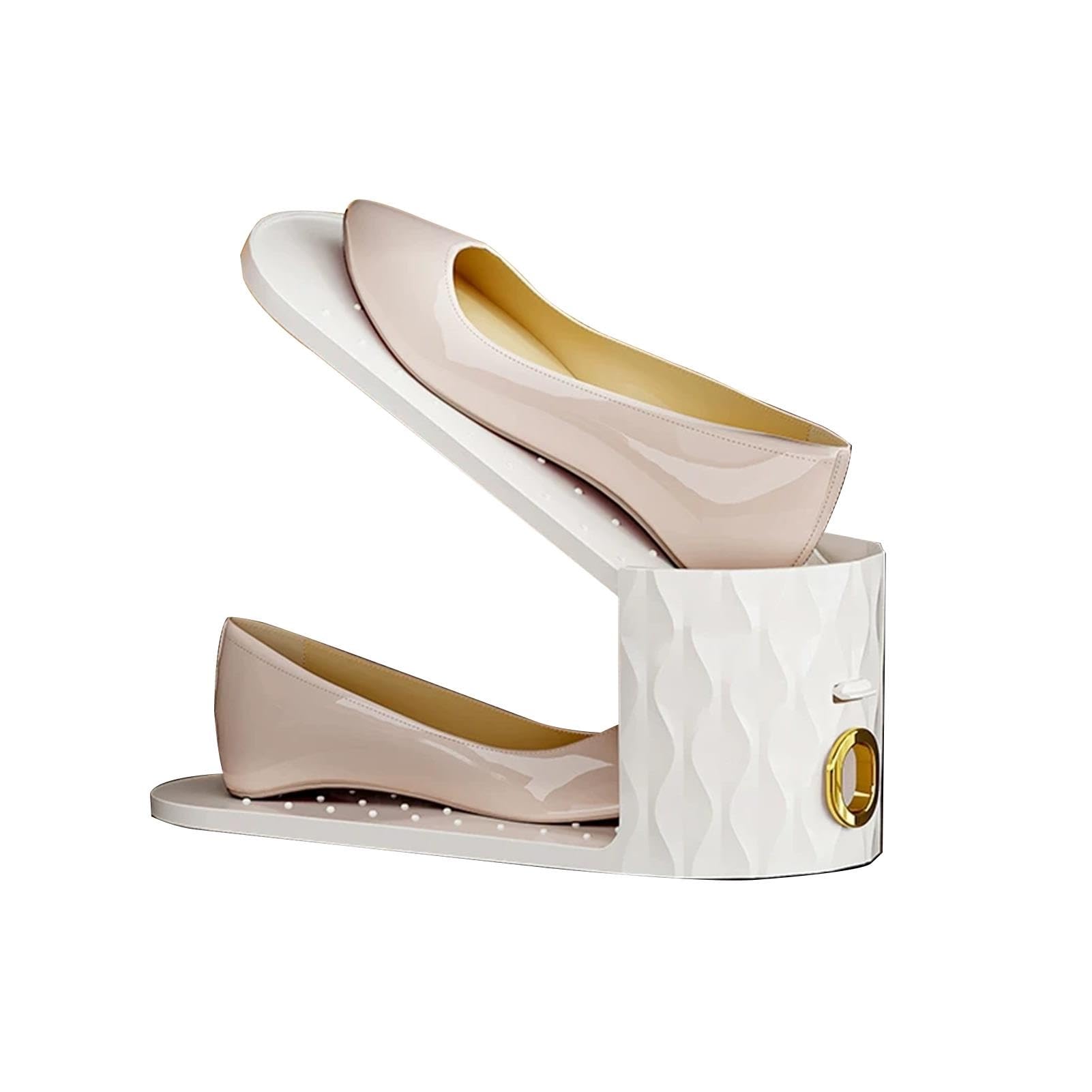 Organizer Pieghevole per Slot per Scarpe a Doppio Strato, impilatore per