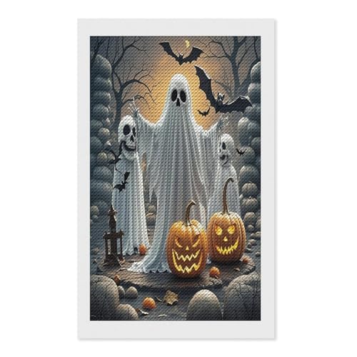 Kit peinture diamant de citrouille et fantôme cadeau idéal