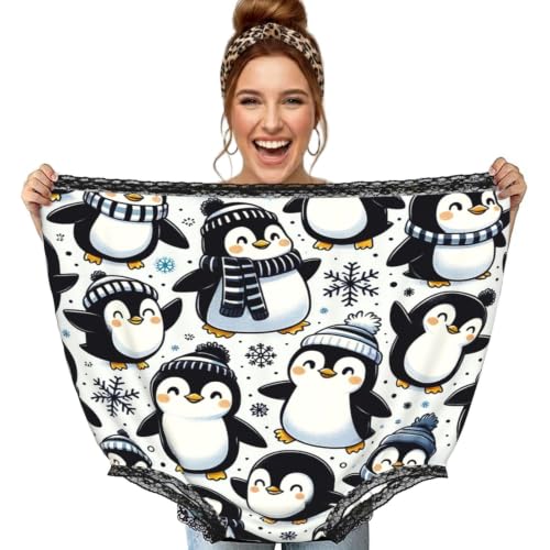 Culotte granny pingouin Augenstern noire pour cocooning humour