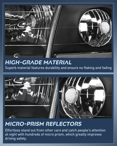 Image of Nilight Headlight Assembly Compatible with Ford F-150 Expedition 1997-2003