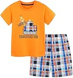 Frogwill Toddler Boys The Little Monster Truck Tee and Shorts Set 18M-7Y