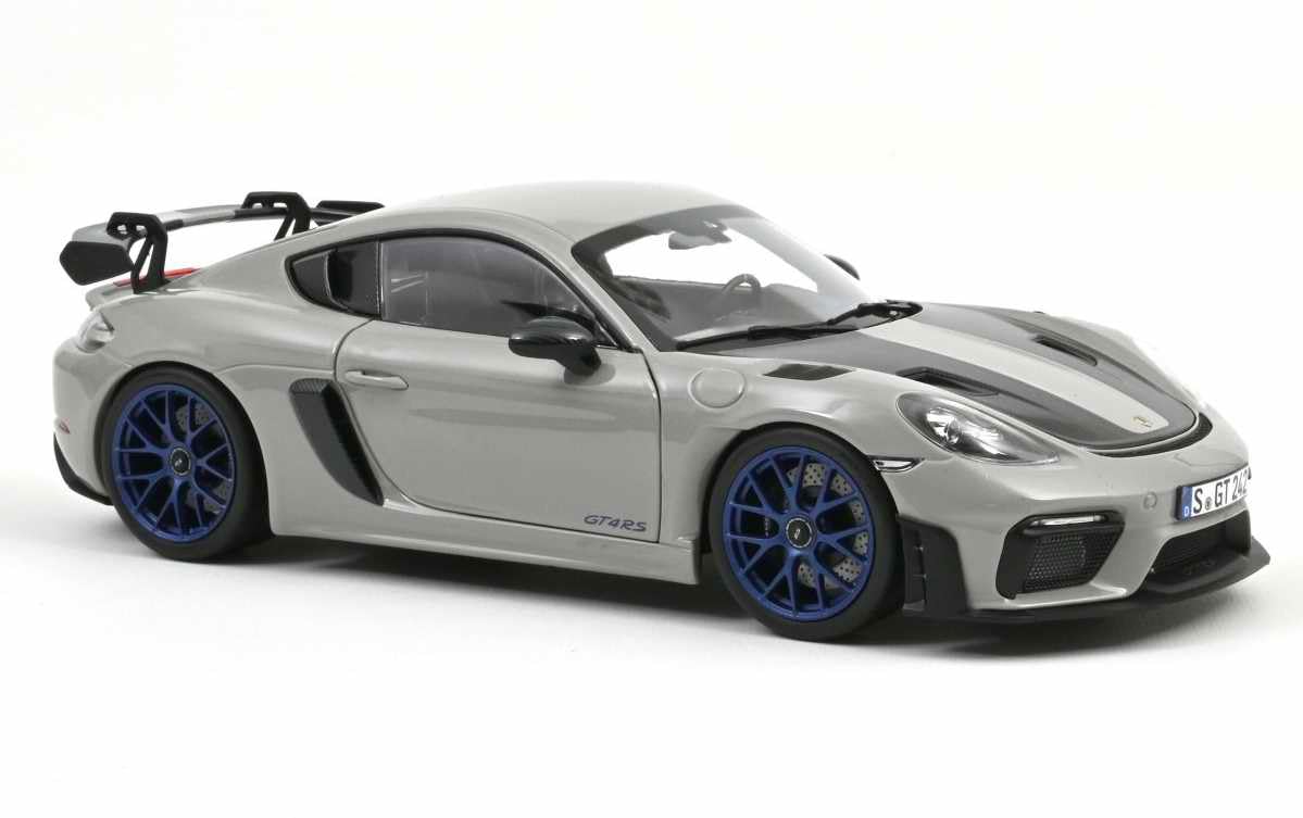 NOREV Porsche Cayman GT4 RS Pack Weissach 2023 Craie Voiture De Collection Miniature NOREV 1/18 Métal