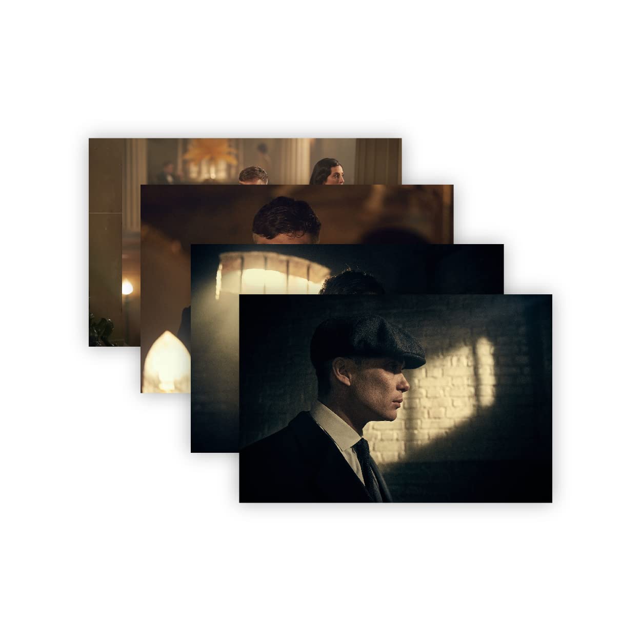 SIGNOOGLE® 4 PCs Thommy Shelby Poster For Home Kids Bedroom Wall Multicolor 220 GSM Posters (18 x 12 Inch)