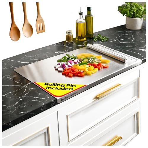 OrganizeMee Stainless Steel Worktop Platform (42 cm x 30 CM) Kitc...