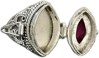 Ruby Ring, Poison Box Ring, Marquise Stone Ring, Poison Box Jewelry, Raw Ruby Ring, Openable Poison Ring, Vintage Box Ring, Poison Ring, July Birthstone Ring, Prayer Box Ring, Ruby Jewelry, Poison Pill Box Ring, Locket Ring, Red Stone Ring, Handmade Gemstone Jewelry, Best Gift For Her