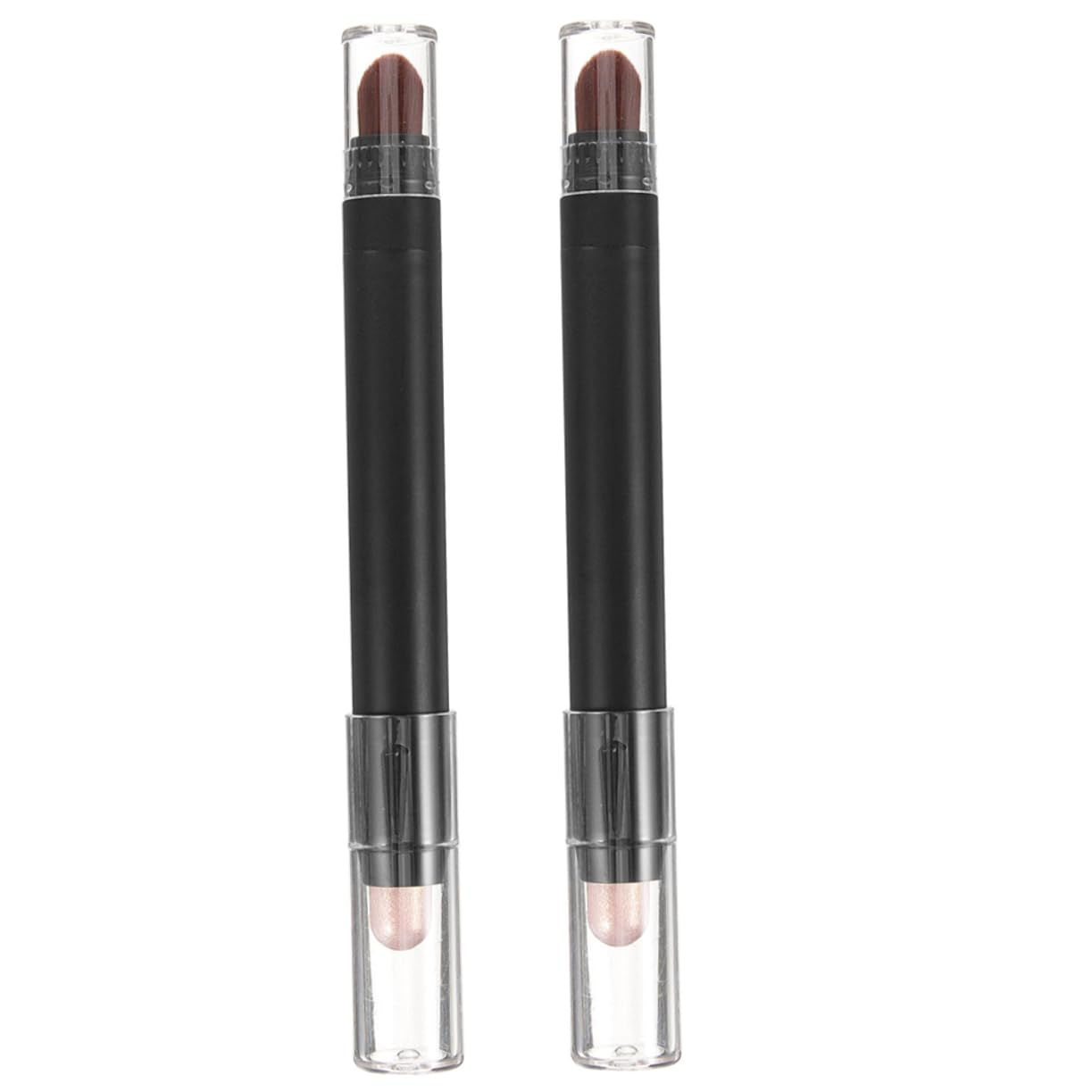 SOESFOUFU 2pcs Eye Shadow Pencils Dual Sided Brush Eye Makeup Pen Set for Women Natural Easy Application
