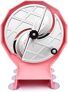 YUEWO Multifunctional vegetable cutter fruit slicer hand-cranked fruit and vegetable slicer lemon potato (Pink)