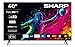 Sharp 40HE3745E QLED Fernseher 40 Zoll Smart TV Powered by TiVo - HDR Fernseher mit Full HD Auflösung und Triple-Tuner, QLED TV (2026)