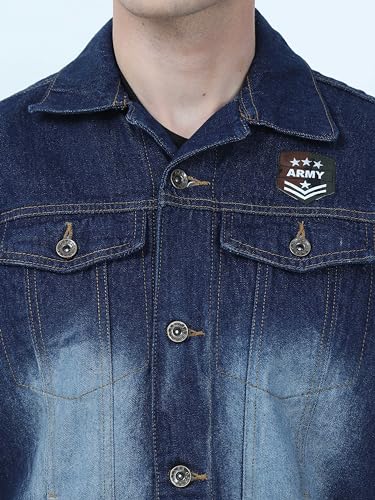 Image of VROJASS Denim Casual Half Sleeeves Men's Jacket Classy Winter Wear for Boy's(JX-OV1S-SFDQ)