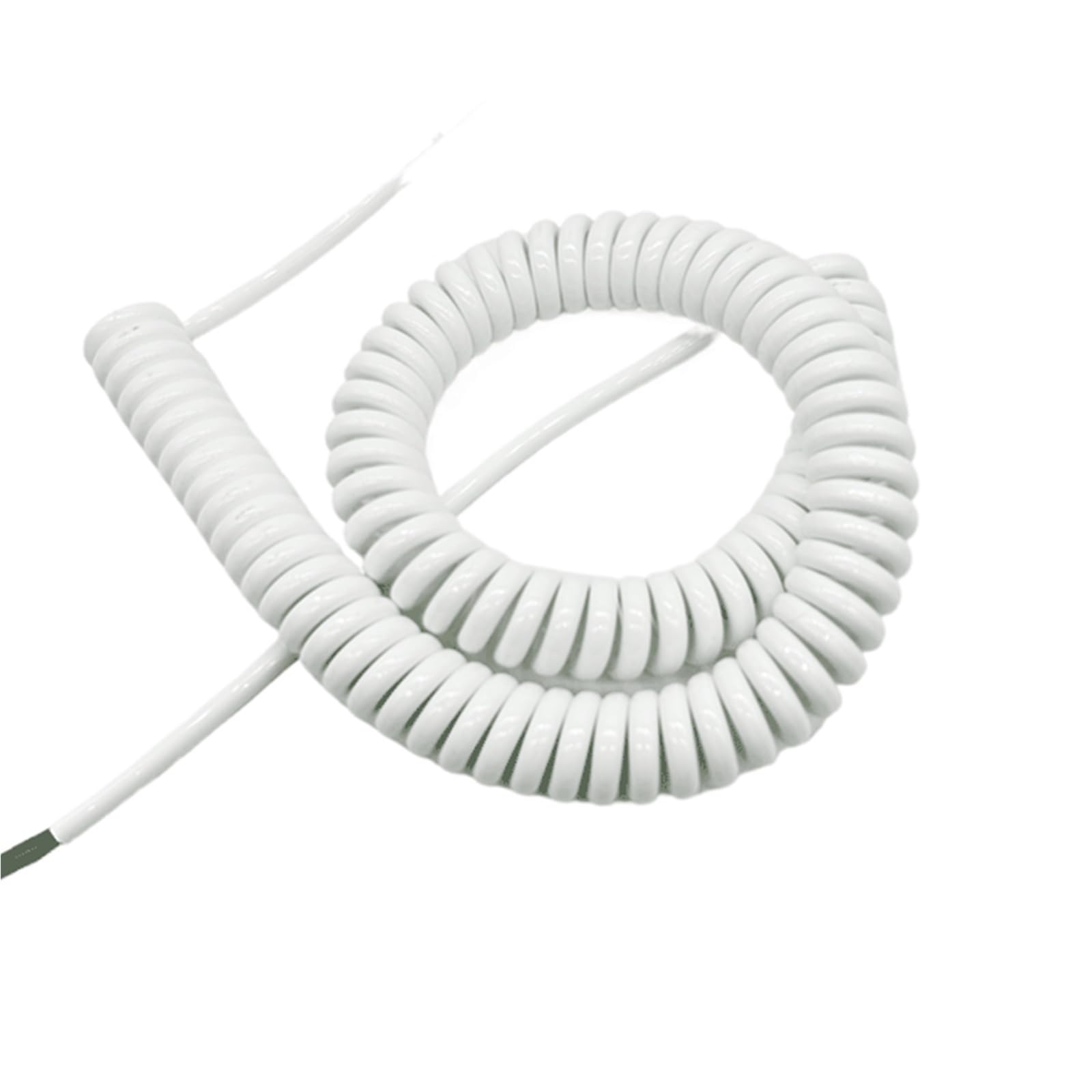 Cavo elettrico a tre fili a molla in rame PU da 4 mm2, allungato, 11 AWG, a 3 fili Cavo Elastico(Stretch 2 Meters)
