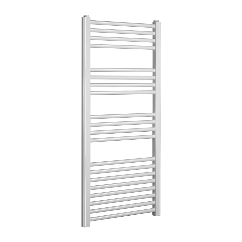 Inbagno Termoarredo Scaldasalviette Verticale in Acciaio Bianco – L 65 X H 118 Cm – Interasse 60 Cm – 20 Tubi – Potenza 734 W