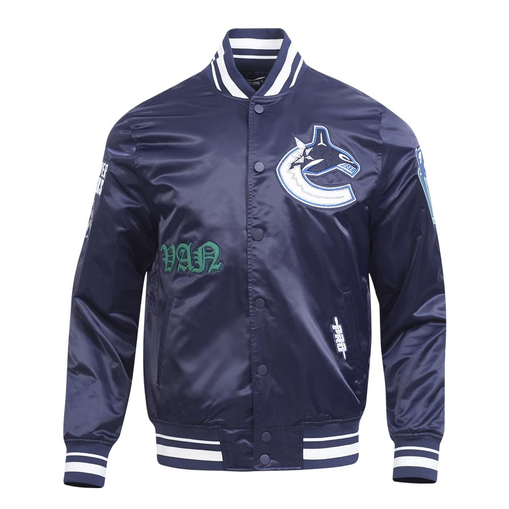 Pro Standard Mens NHL Old English Satin Jacket