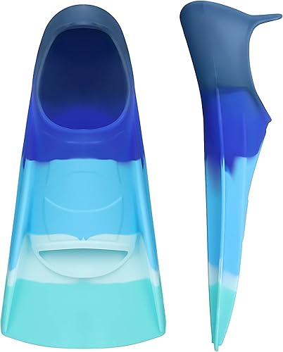 Miniatura 19 de Gintenco Aletas de Natación, Aletas de Entrenamiento de Natación para Niños para Natación de Vueltas, Aletas de Tamaño de Viaje con Bolsa de Malla,